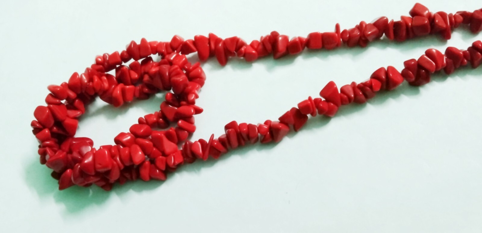 Red Coral Chips Nugget Smooth 4-6mm Natural Gemstone Beads 34″inch 1 Strand