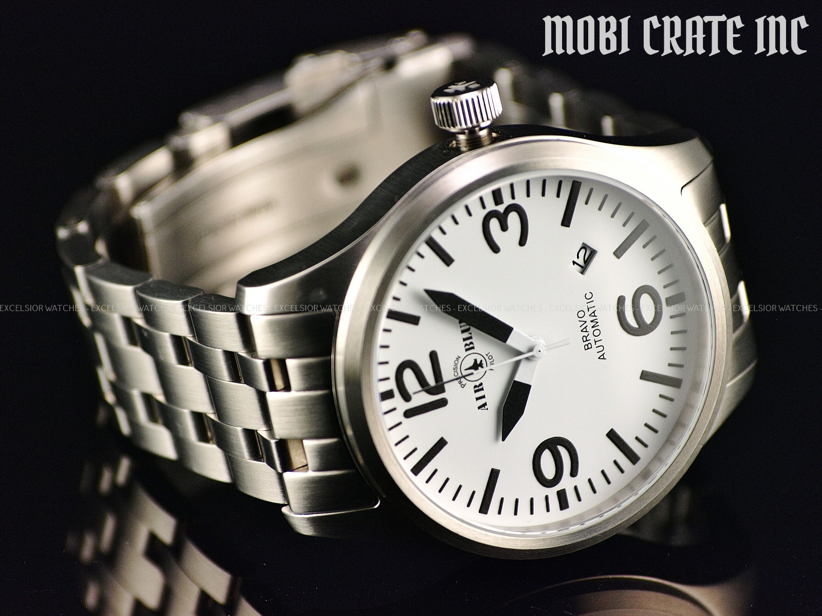 Rare Air Blue By Deep Blue Men’s 44mm BRAVO Automatic Sapphire SS Watch