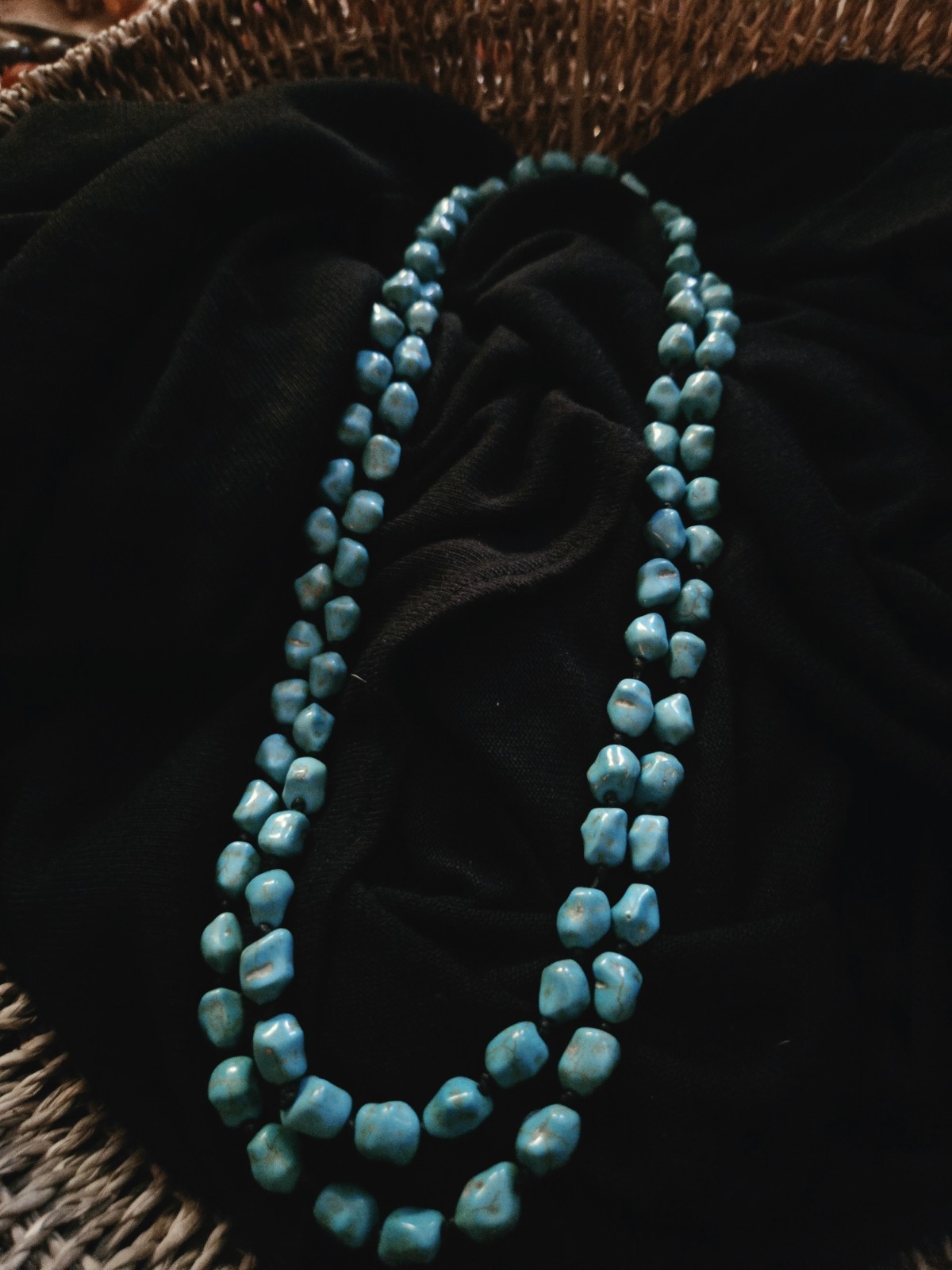 Instant BOHO Collection!Costume Jewelry 16 Piece Lot: Wood, Dyed Howlite, Seeds