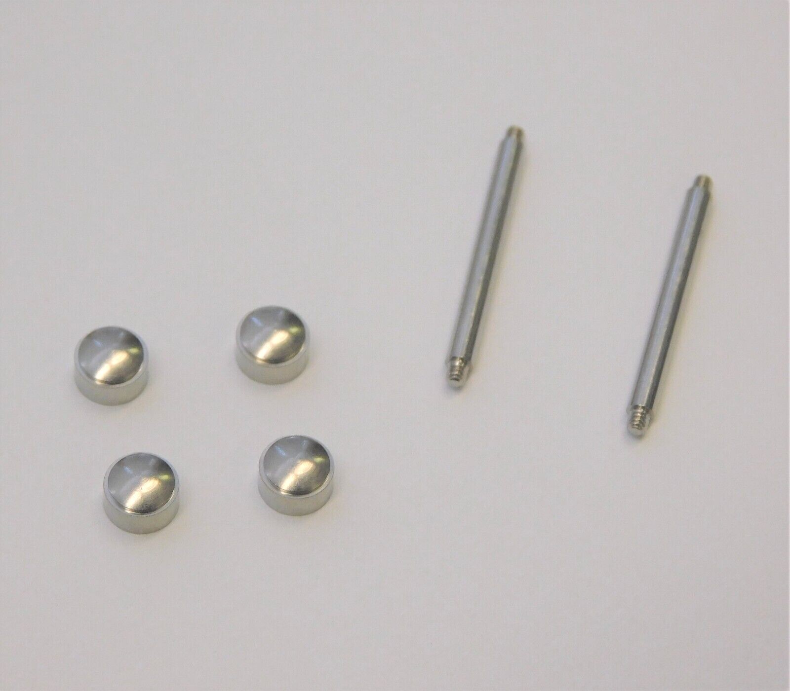 Nickel plated bar and screw T-bar for watch bands diam. 1.60mm 15 to 19mm Swiss