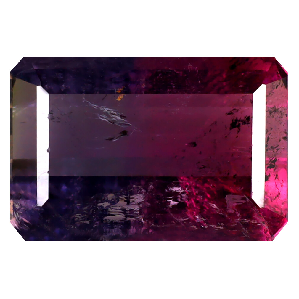 3.95 ct Octagon (12 x 8 mm) Unheated / Untreated Watermelon Tourmaline
