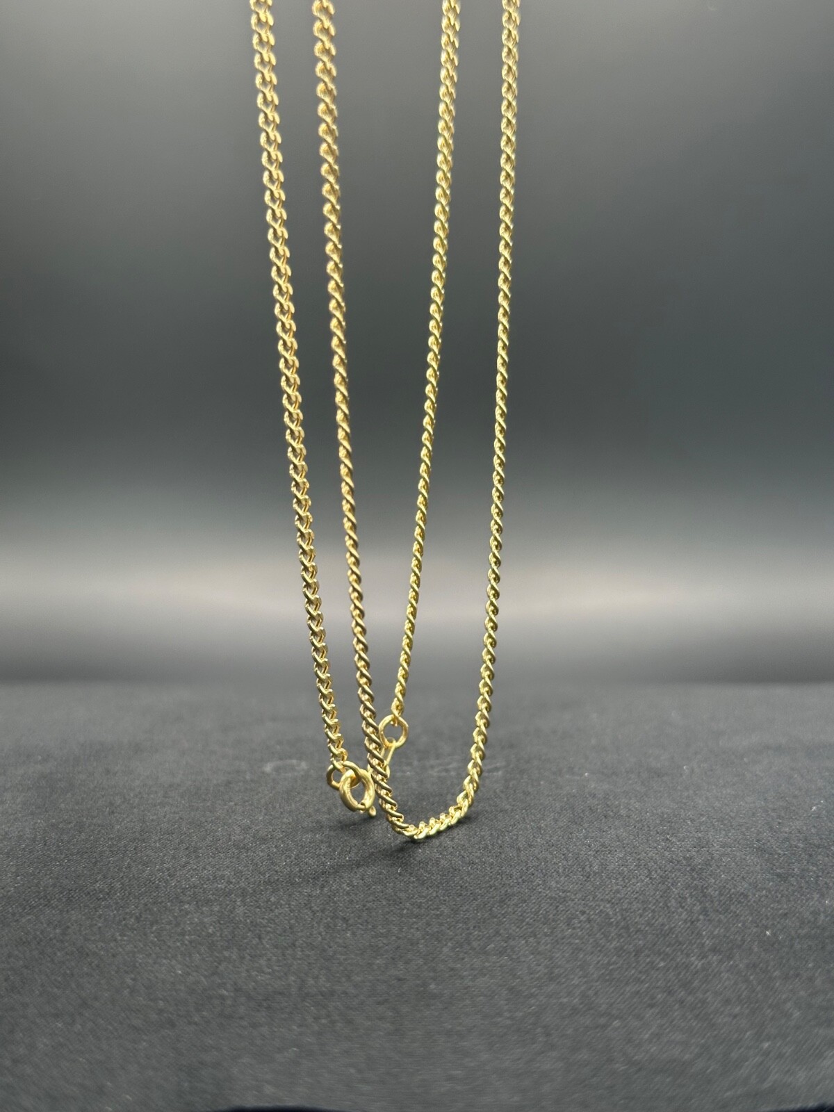 14K Yellow Gold Curb Link Chain Necklace 18″2.2mm 2.75g 585 Stamped Real Genuine