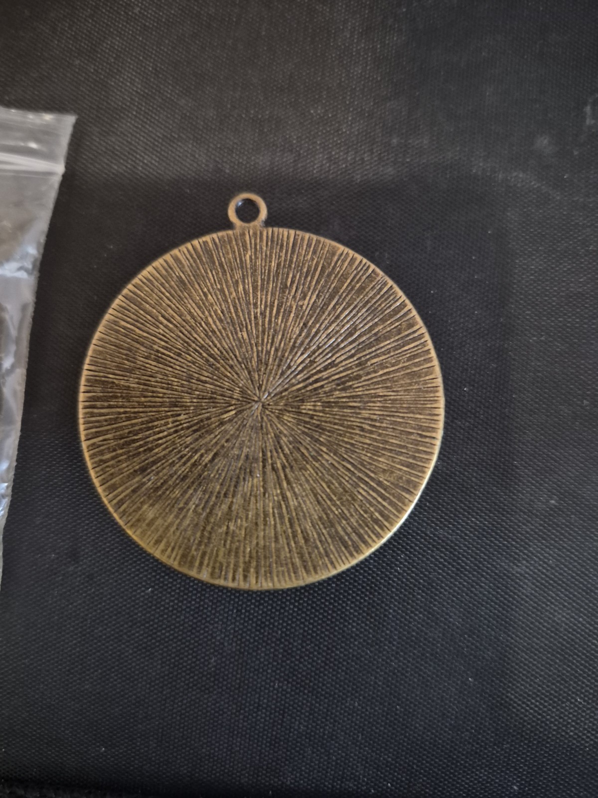 Vintage Round Brass Octopus Pendant with Glass Dome 1 3/4 Inches Diameter