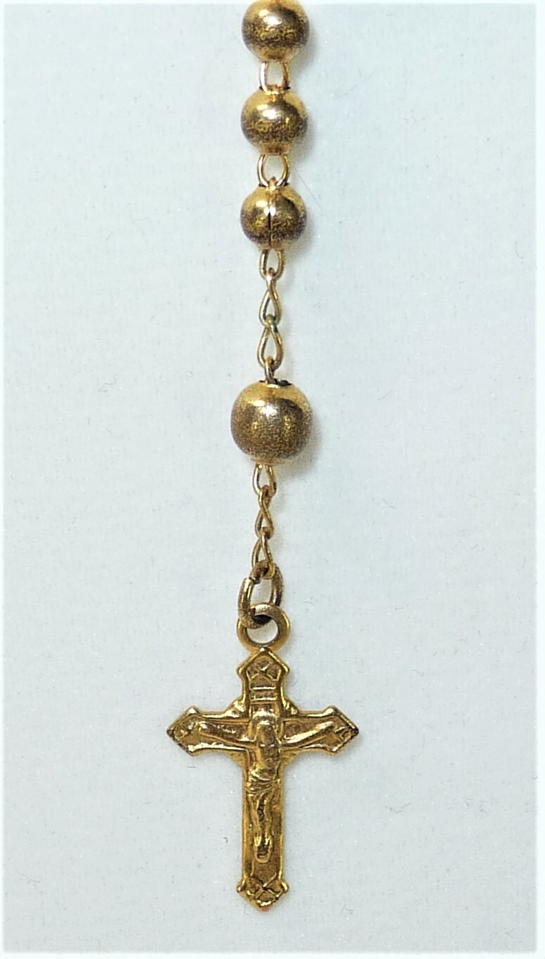 Milanus Rosary Christian Cross Ornate Embellished Faith Necklace