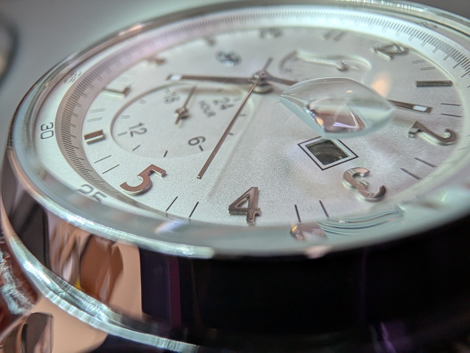 Hyundai Automatic Mechanical Watch Power Reserve Date 10ATM Exhibition Back Box