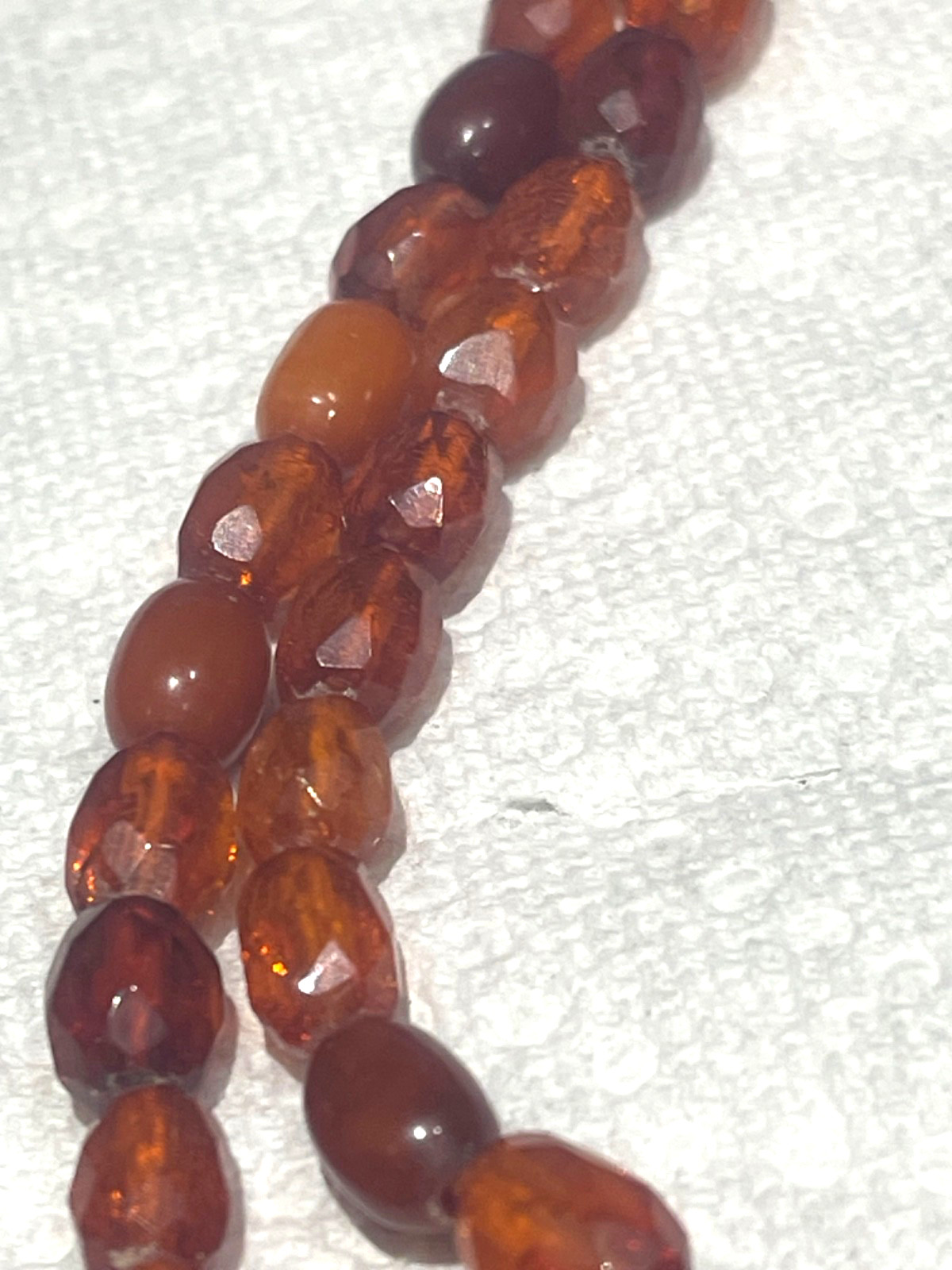 🔥Antique Vintage Genuine Amber Necklace Beads On String Butterscotch Egg Yolk36