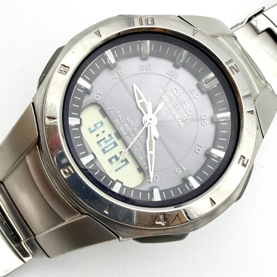 Casio WVA-400J Wave Ceptor Watch, Luminous Hands, Light, Men’s, Working ,