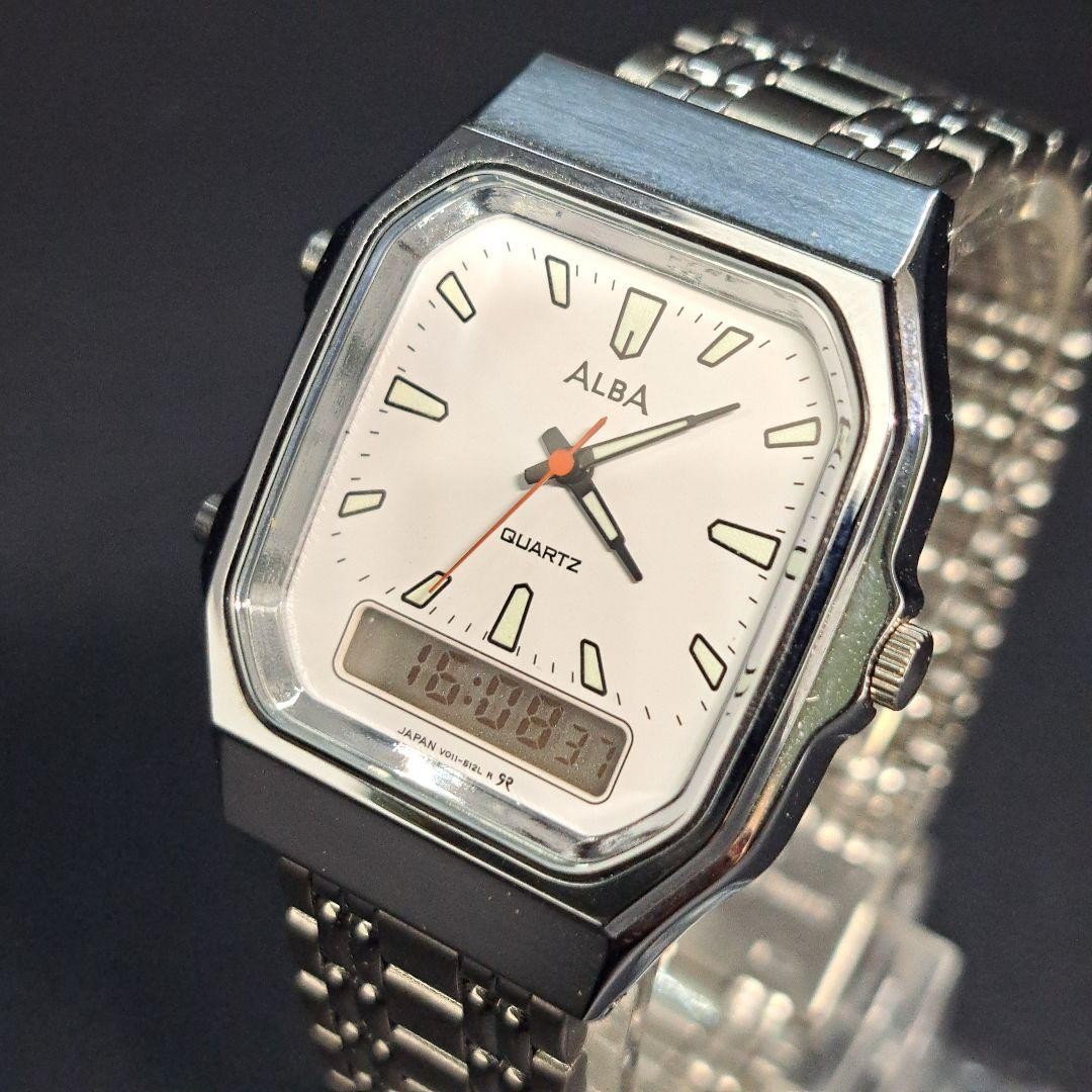 ALBA Seiko Digital Analog Vintage Watch