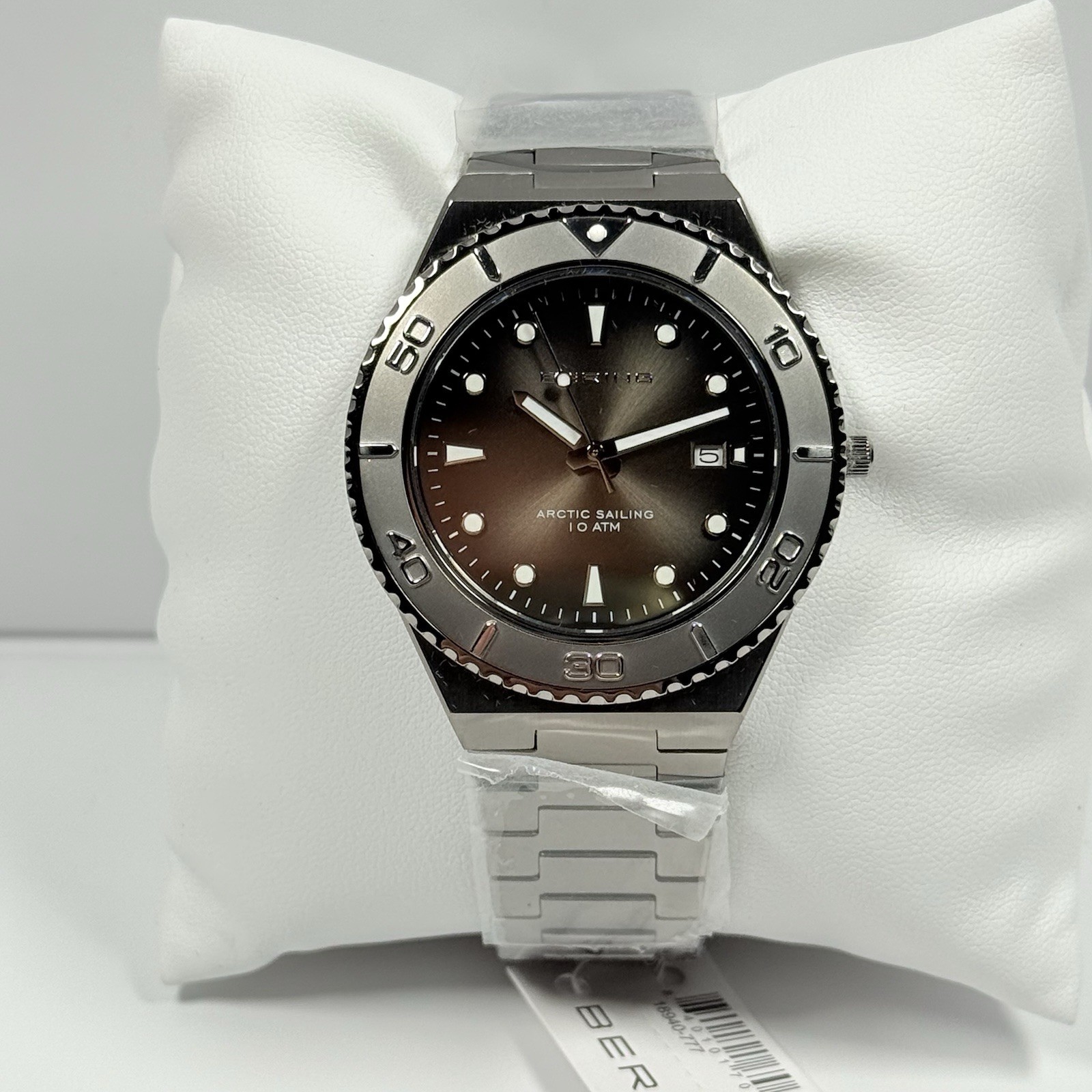 Bering Time Arctic Sailing Grey Dial and Stainless Steel Men’s Watch 18940-777