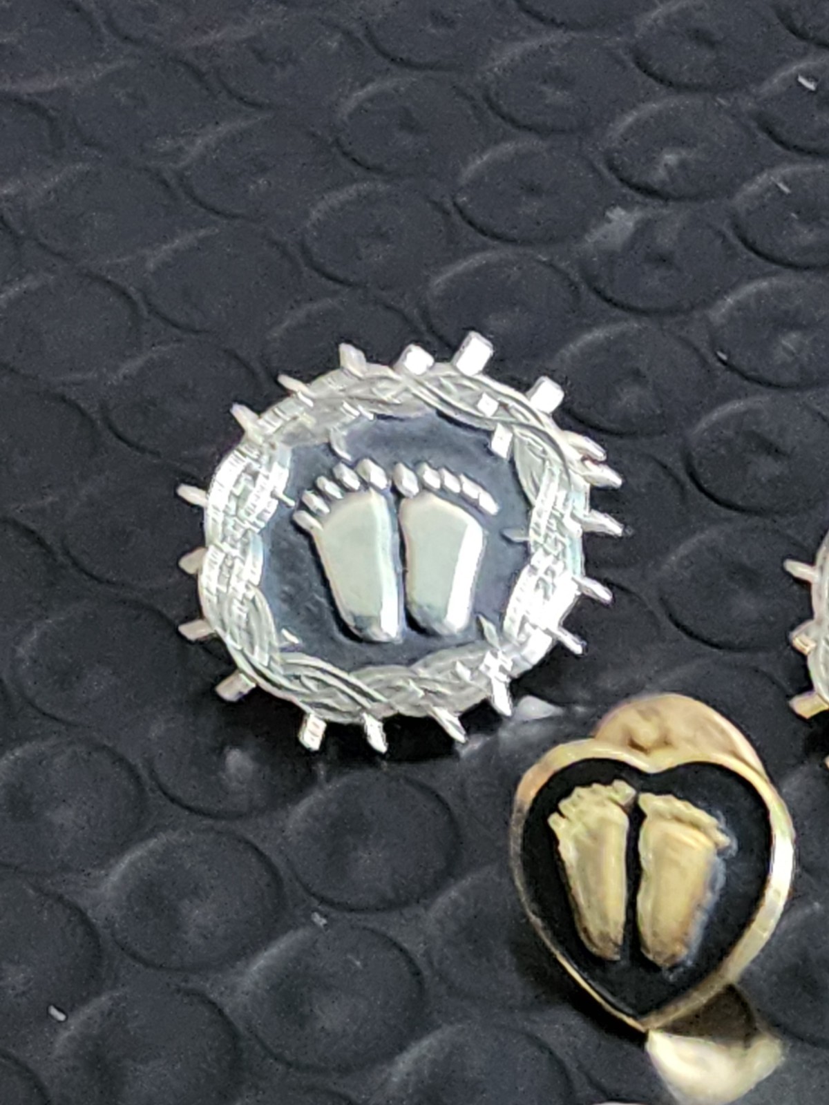 Vintage Precious Feet, Crown/Thorns Jewelry, Lapel Pin Lot Various