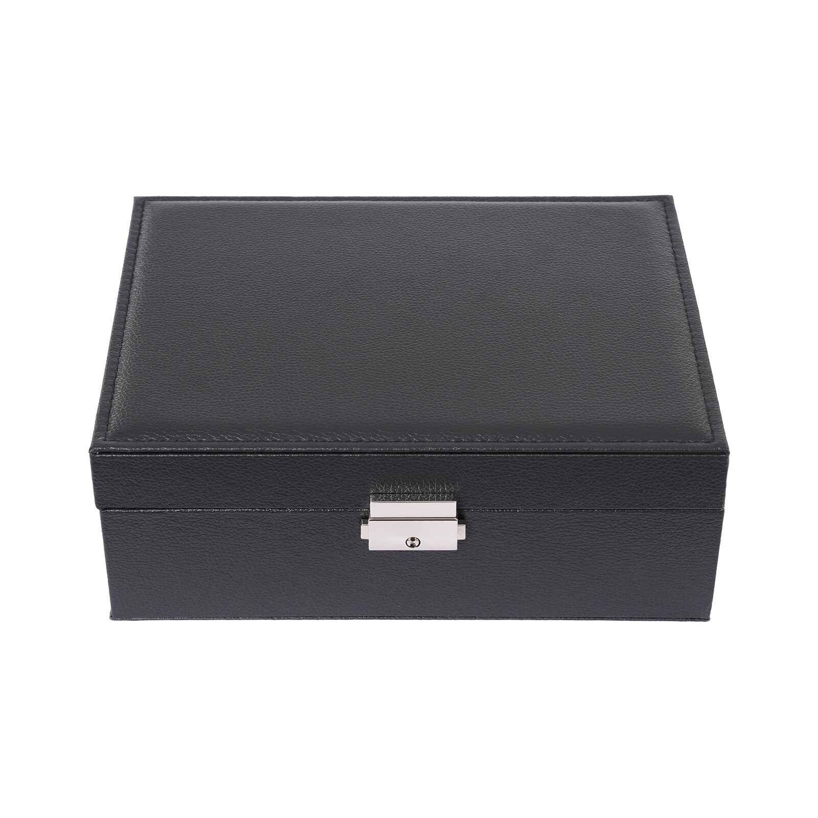 Small Jewelry Box Necklace Ring Storage Organizer Case Double Layer Travel Box