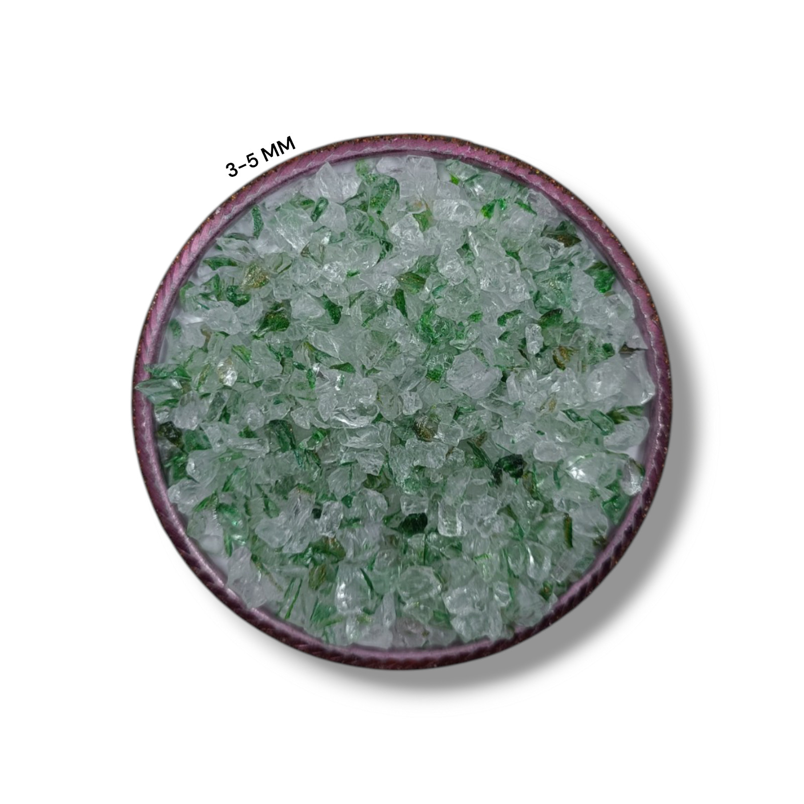 Crushed Ledger Green Rutile Coarse Gemstone Powder Hydro Quartz Crushed Inlay