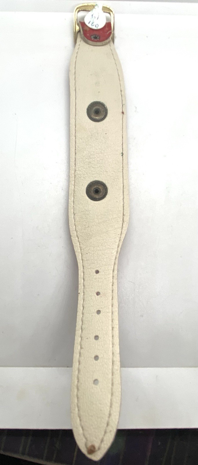 NEW VTG Cuff Watch Band Bund Red Leather 13mm Lugs New Old Stock Up To 7” Wrists