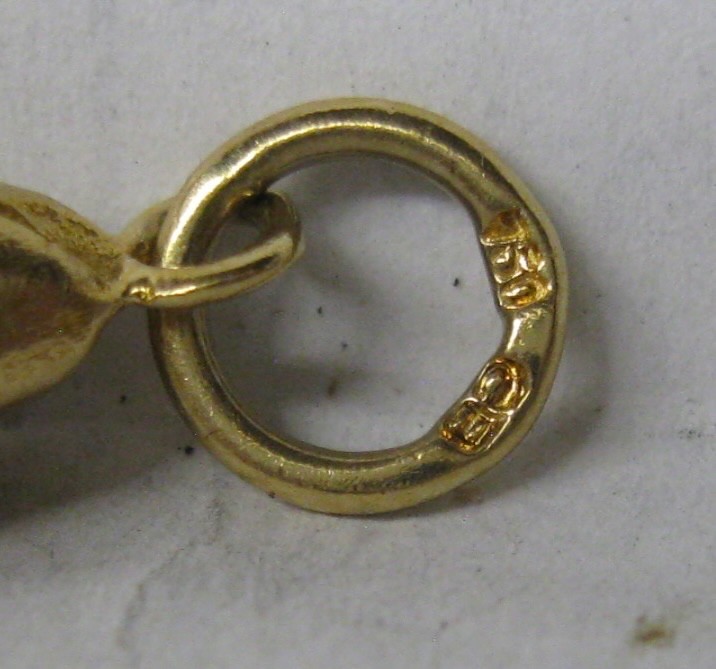 Vintage 18k Solid Gold Turquoise Movable 3D Chinese Koi Fish Pendant 6.8 Grams