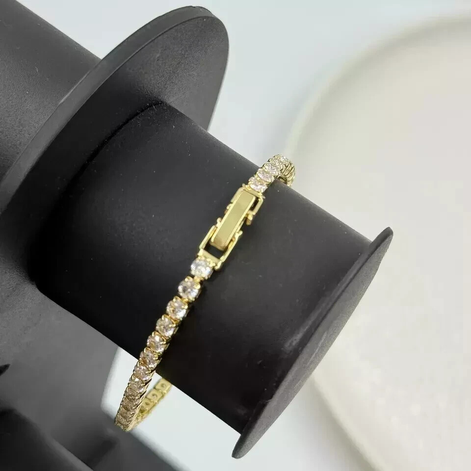 7.21 Ct Round Simulated Diamond 925 Silver Women’s Panther Fancy Tennis Bracelet