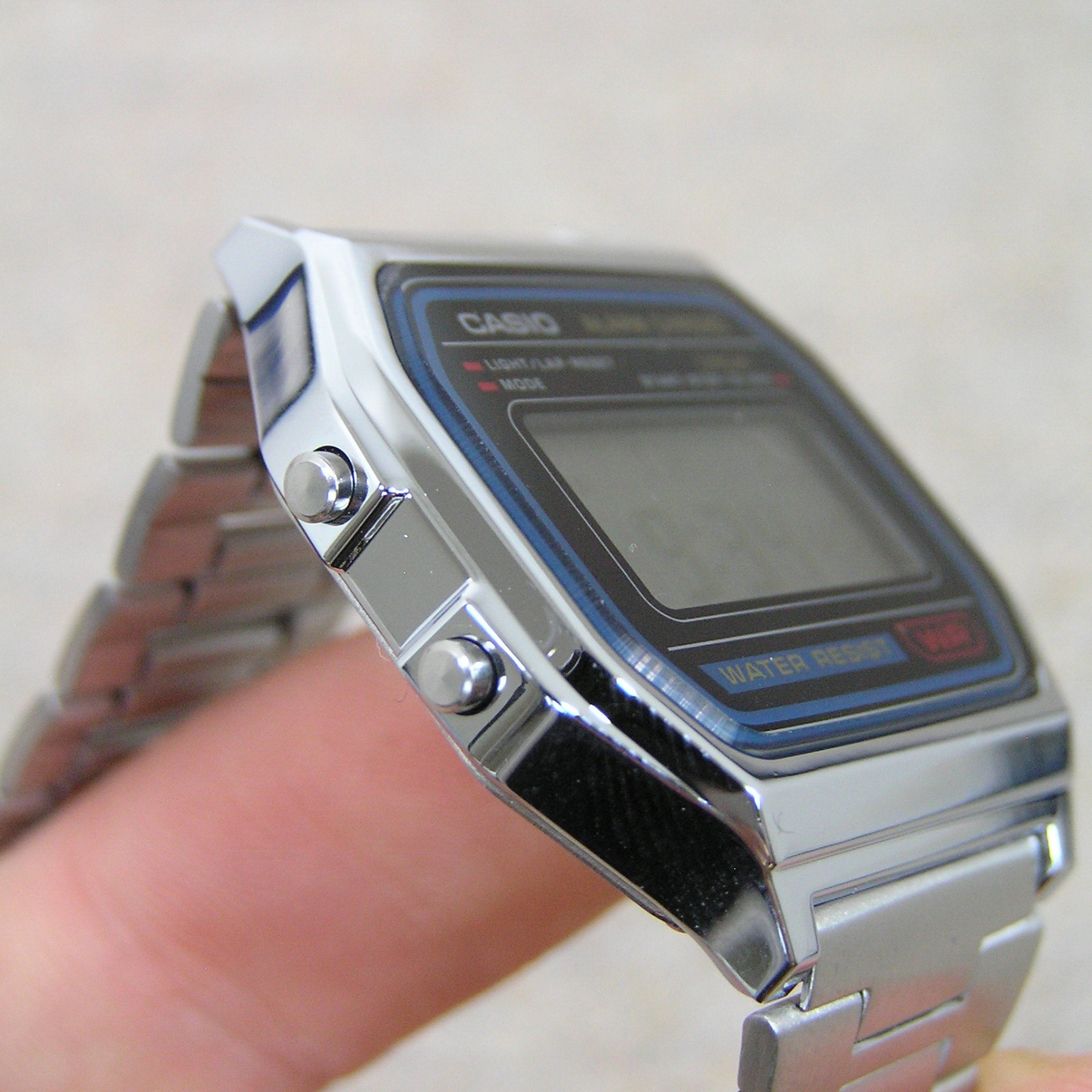 UK STOCK CASIO A158WA-1JH Japan Exclusive Digital Watch Imported Model Silver