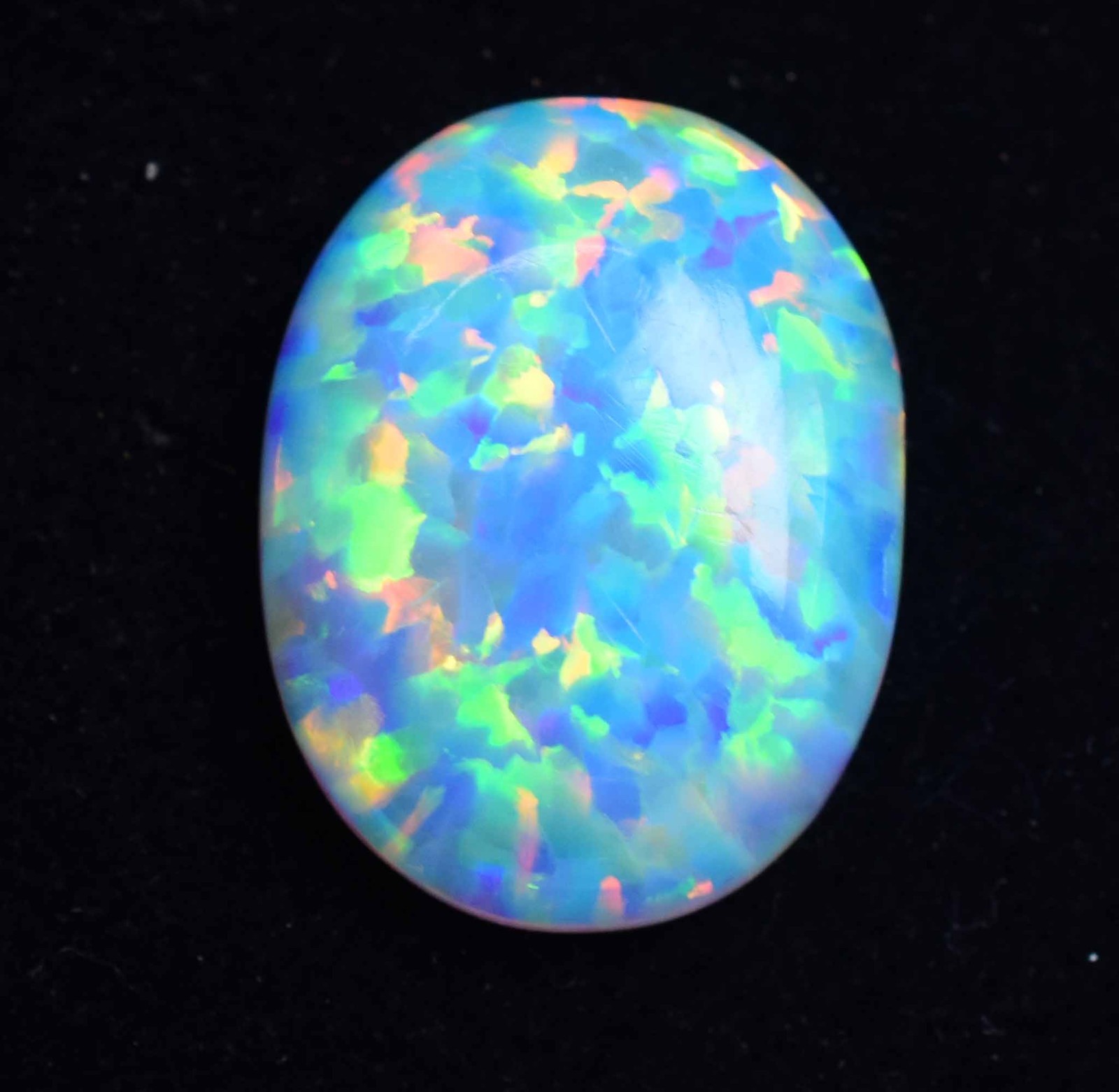 12.75 Ct Natural Ethiopian Fire Opal Certified Play of Color Untreated Gemstone