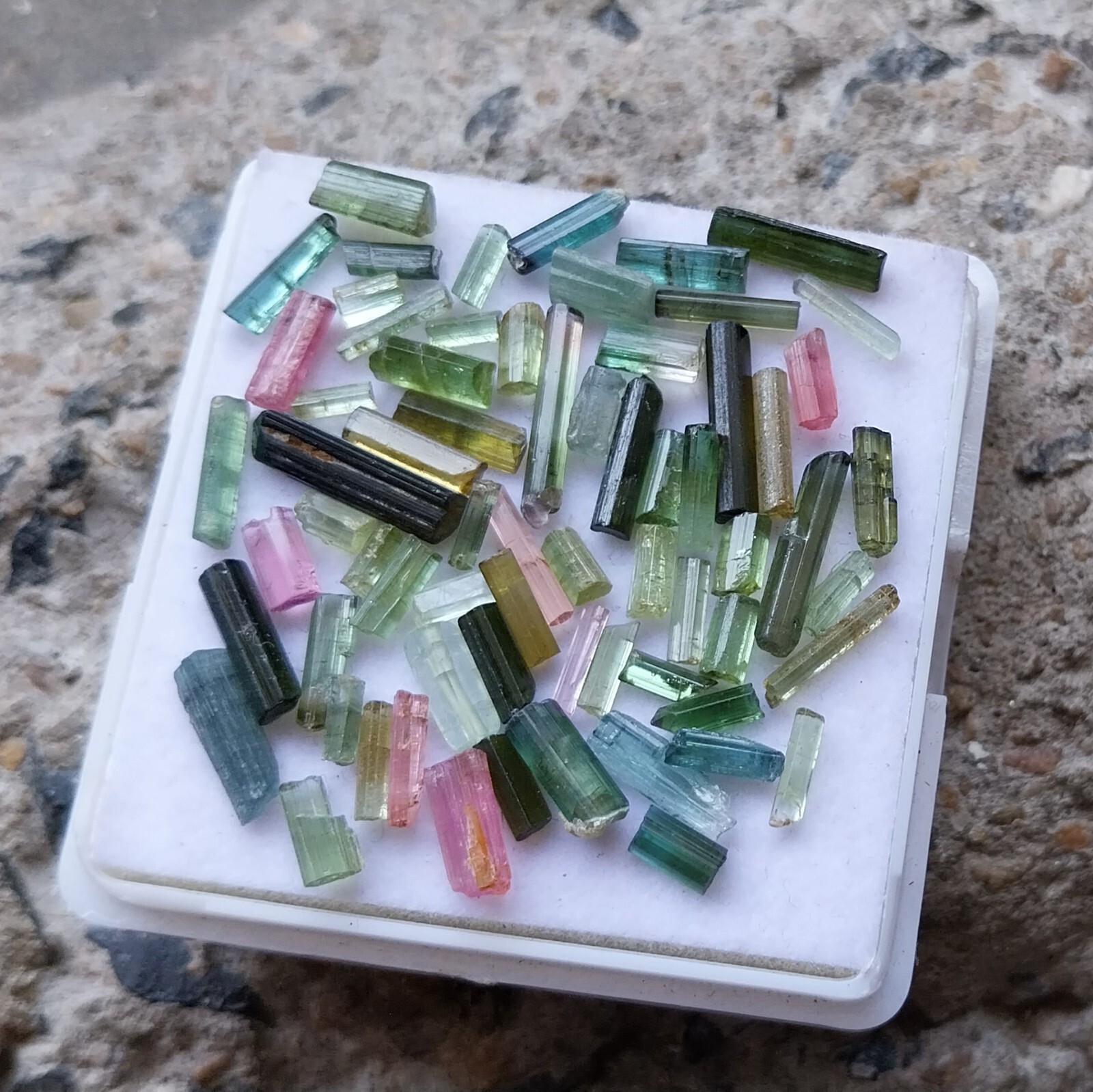 28 Carat 4.5 to 14.5 MM Natural Multi Tourmaline Stick /Pencil 67 Piece Lot