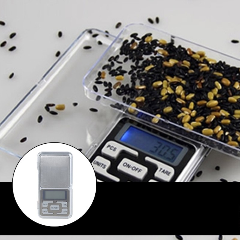 Mini Scale Jewelry Scale Gram Scale with LCD Back-Lit Display Tare Function