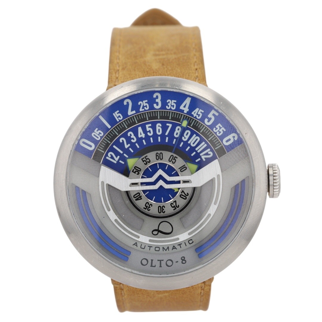 OLTO-8 INFINITY-I RPM-Style 46mm Blue Dial Automatic Men’s Wristwatch