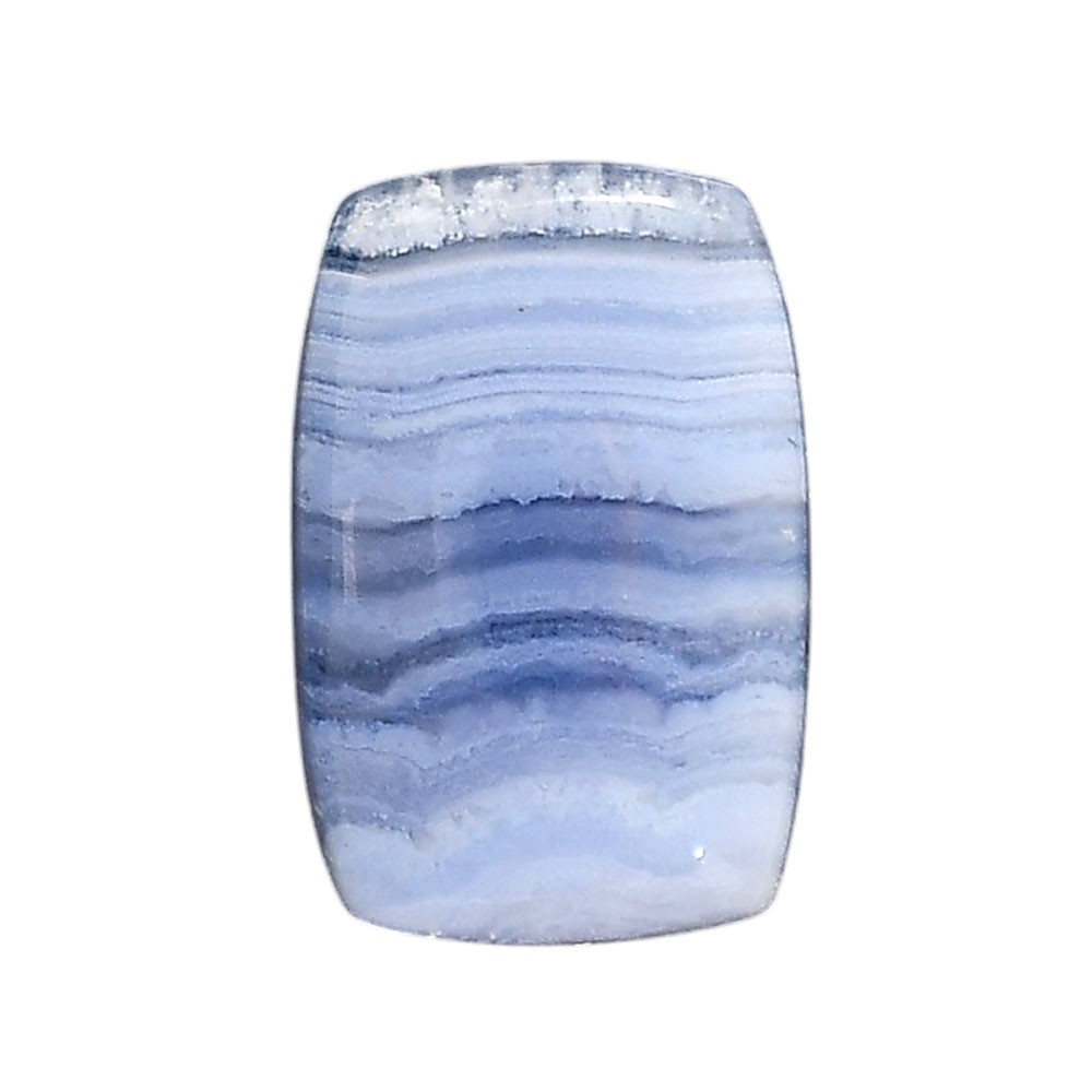 Natural Blue Lace Agate 17×25.5×5.7mm Cushion Shape Polished Gemstone LS89-05459
