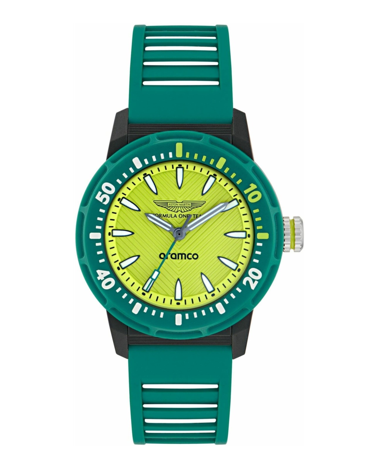 Aston Martin Formula 1 Mens Black 40mm Strap Fashion Watch