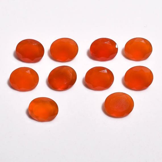 Natural Carnelian Oval Faceted Cut 5x7mm To 12x16mm Loose Gemstone