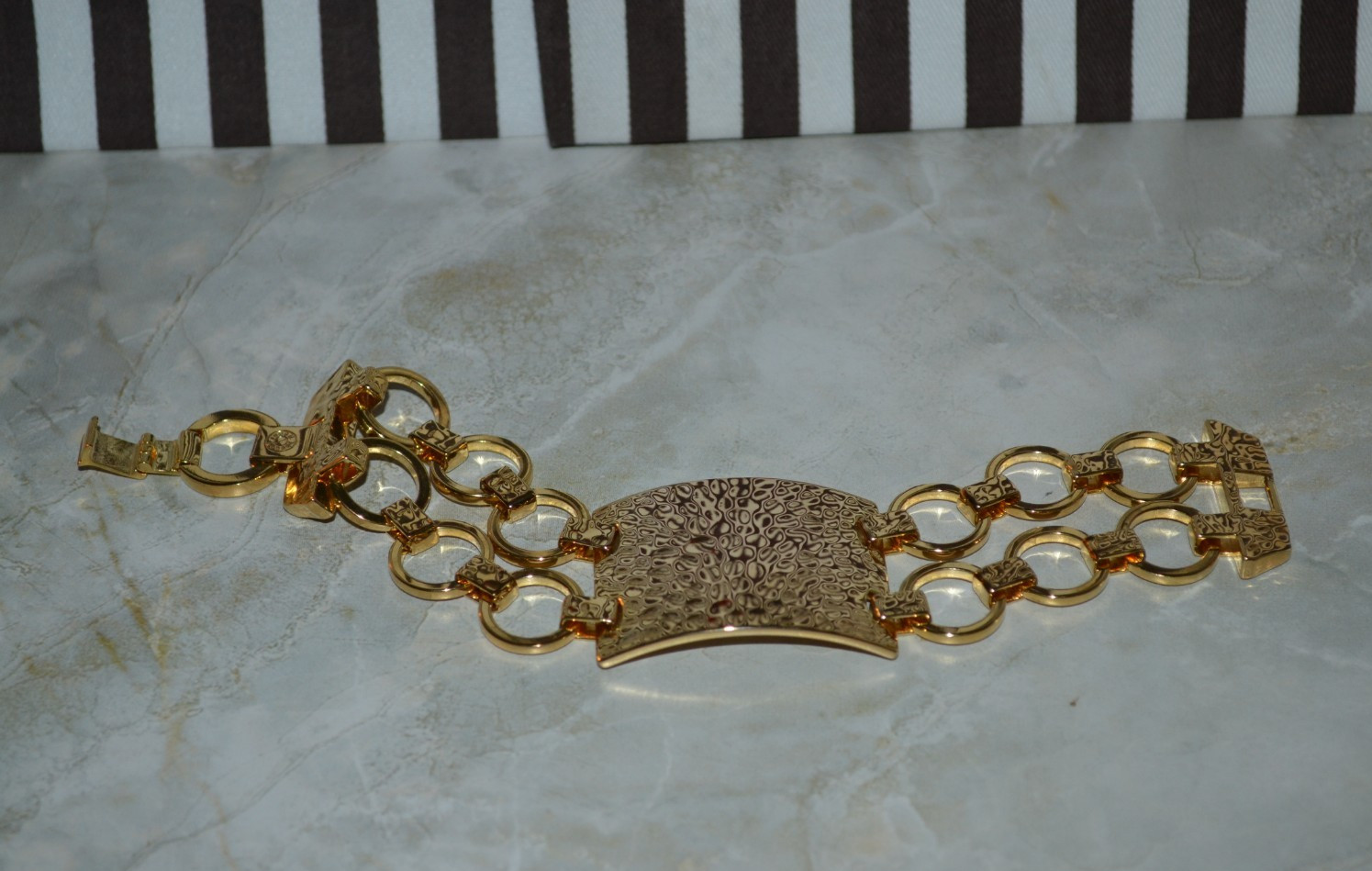 Henri Bendel Hammered Statement Bracelet