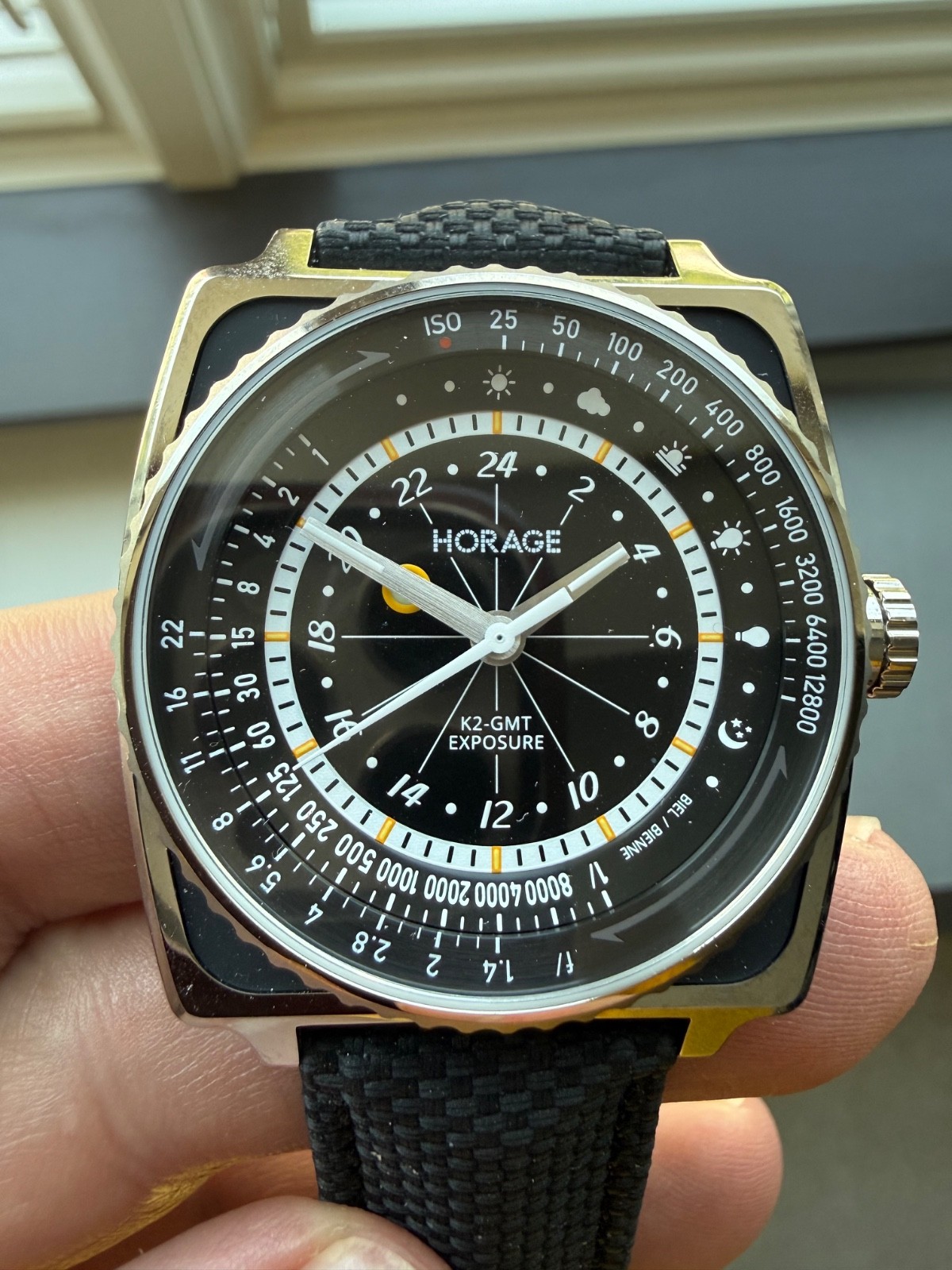 Horage Lensman 2 Swiss Watch. A photographer’s dream watch under warranty!