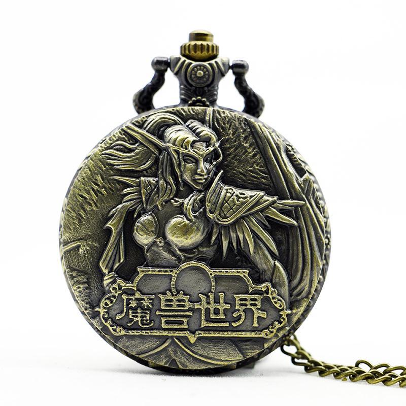 Bronze World of Warcraft Pocket Watch, comes with gift box