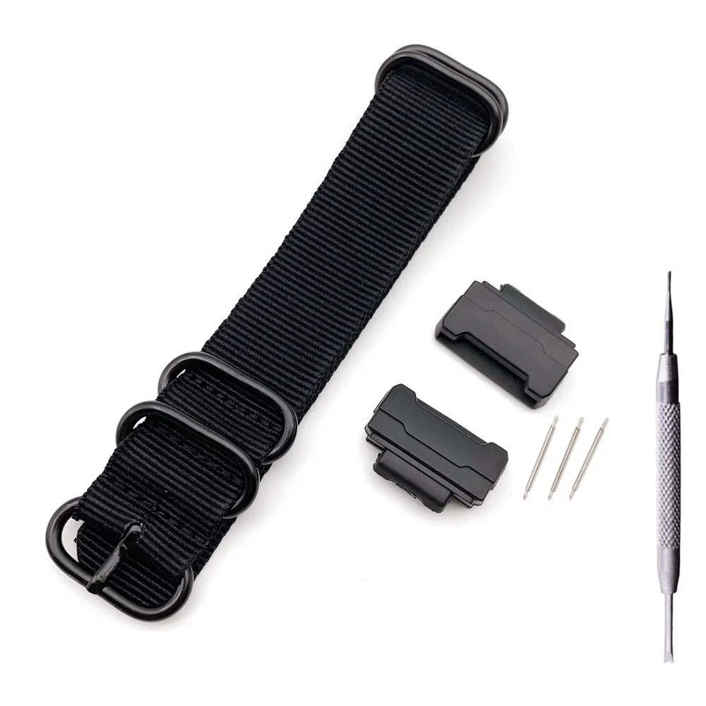 Nylon Watch Band Strap for DW-5600 GA-110 GW-M5610 16mm Adapter Connector Parts