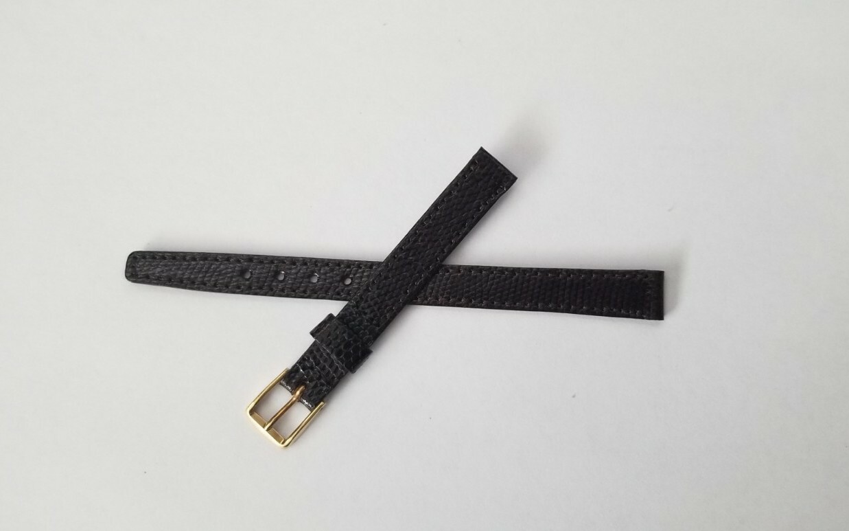 Hadley Roma LS836 Genuine Lizard Lather Watch Band 10 mm Brown