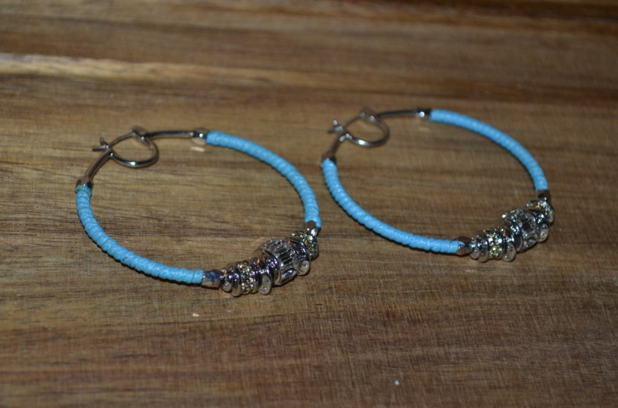 Henri Bendel Leather-Wrapped Hoop Earrings