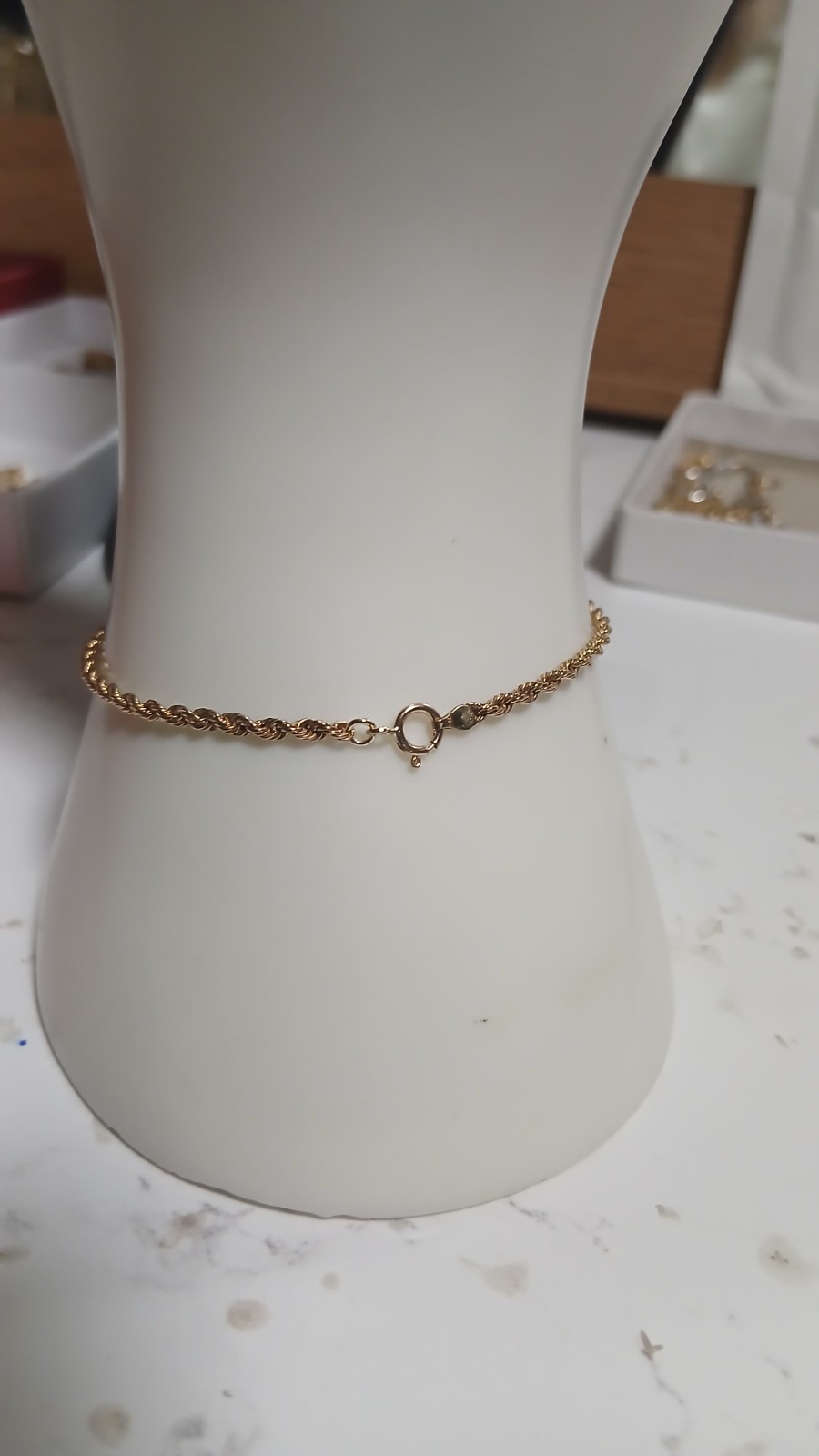 9ct Yellow Gold rope Bracelet.
