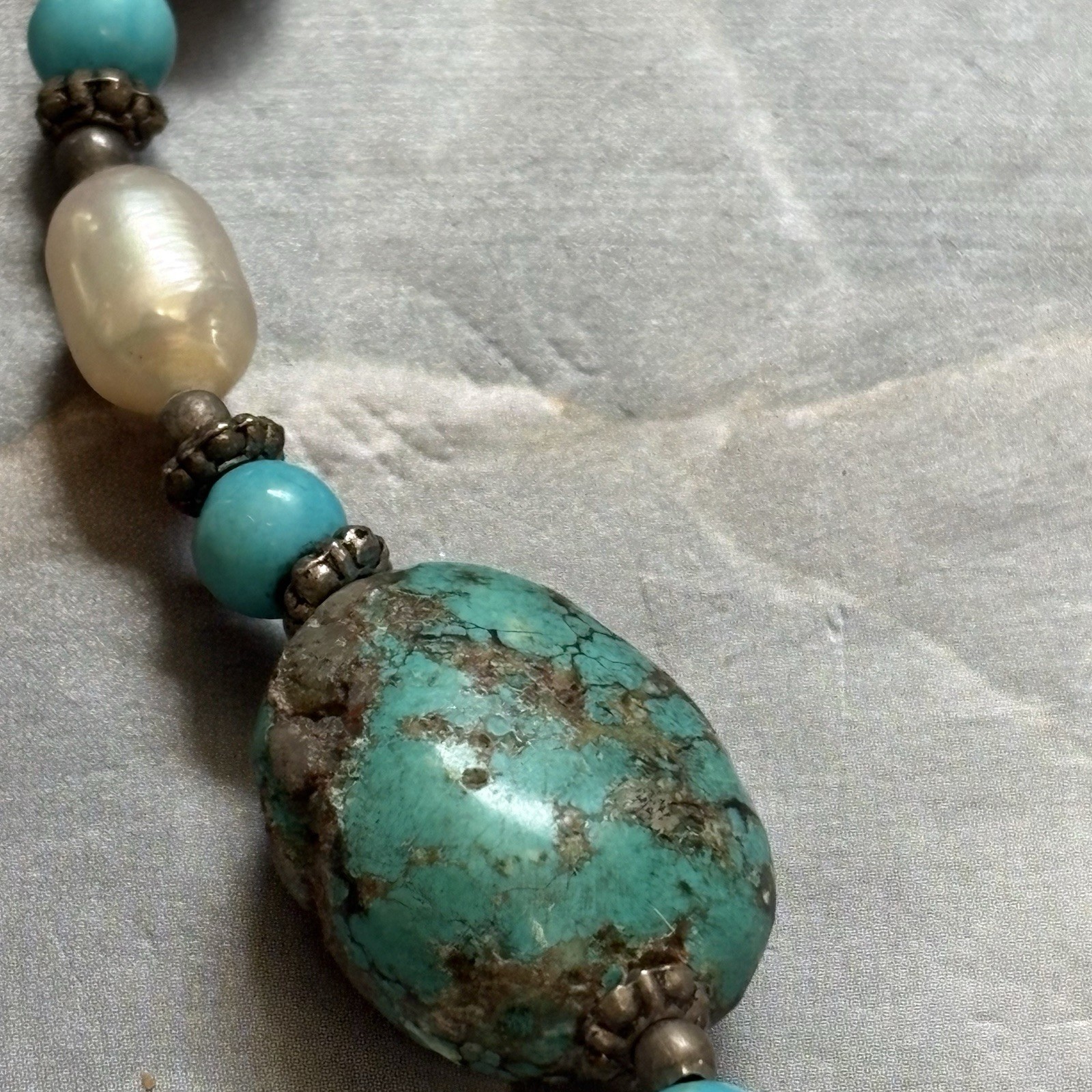925 Sterling Silver Southwest Lot Turquoise Coral Real & Faux Necklace Bangles