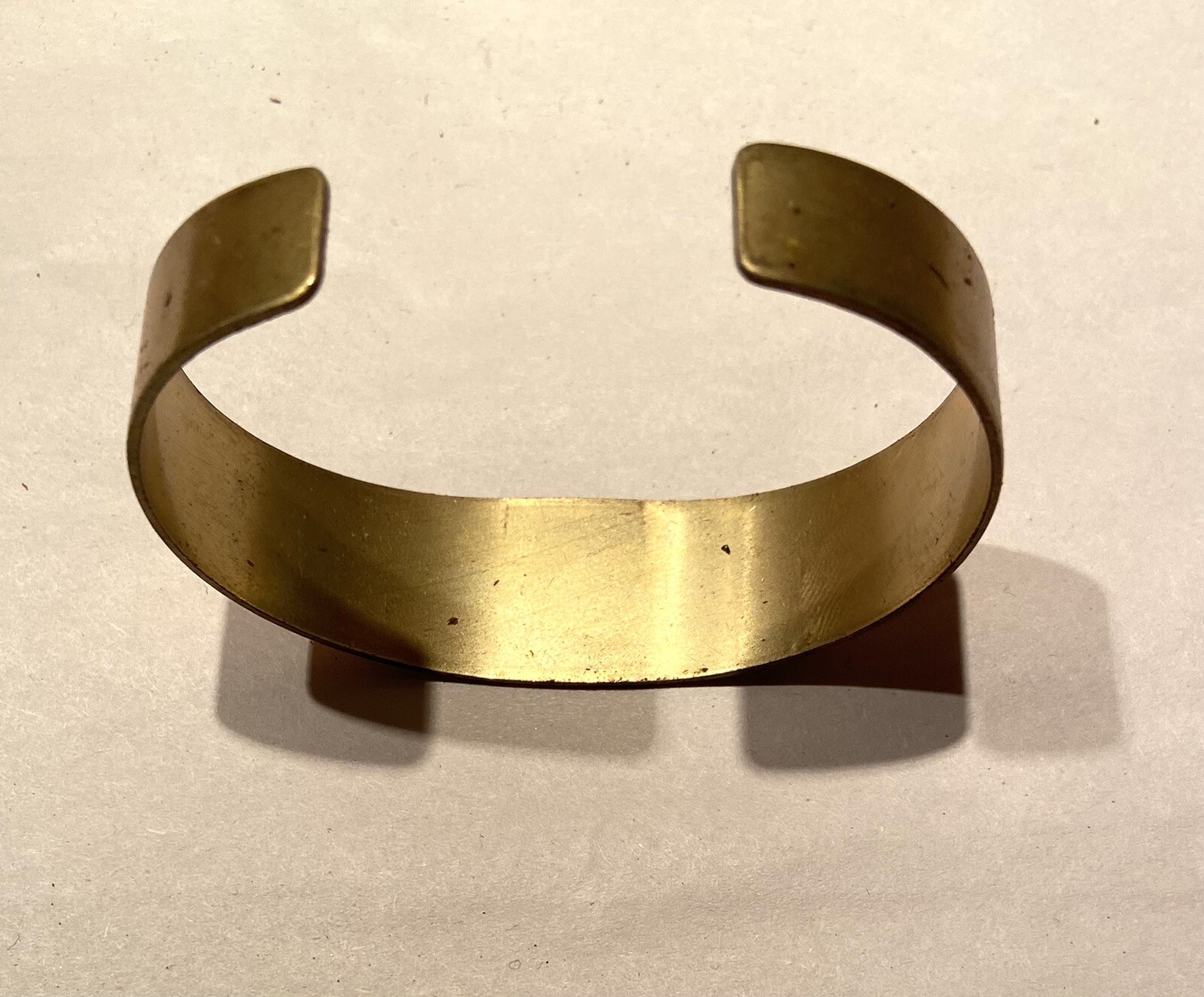 10 pc. Raw Brass Cuff Bracelet- Vintage Arm Band Jewelry -Tapered