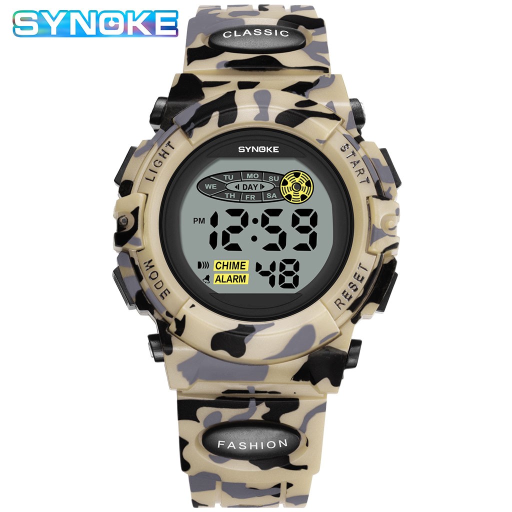 Boy and Girl Electronic Sports Watches Waterproof Watches LED Screen Watch Gift