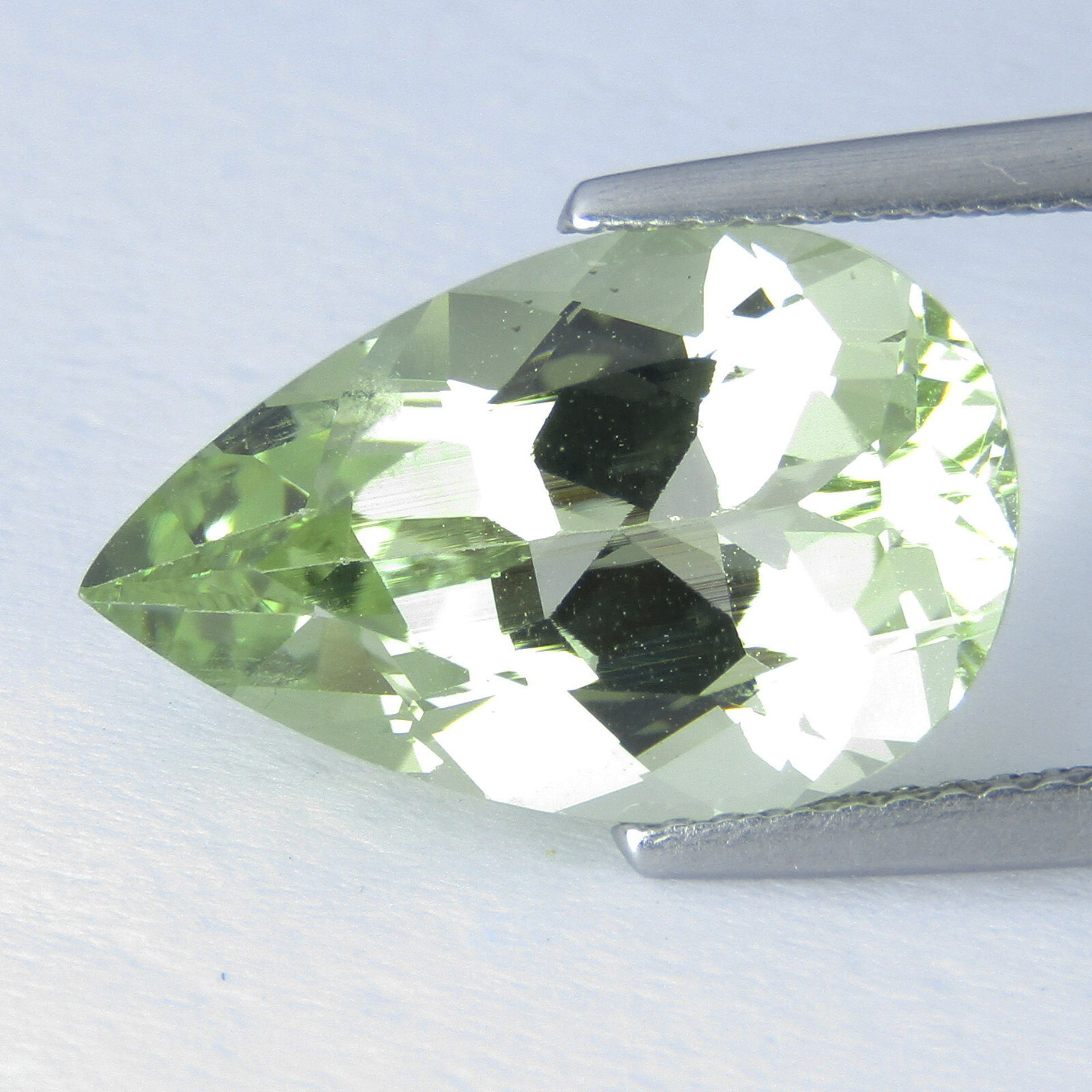 5.43Cts Striking Natural Green Beryl 16x10x6.8mm Pear Shape Collection Gemstone