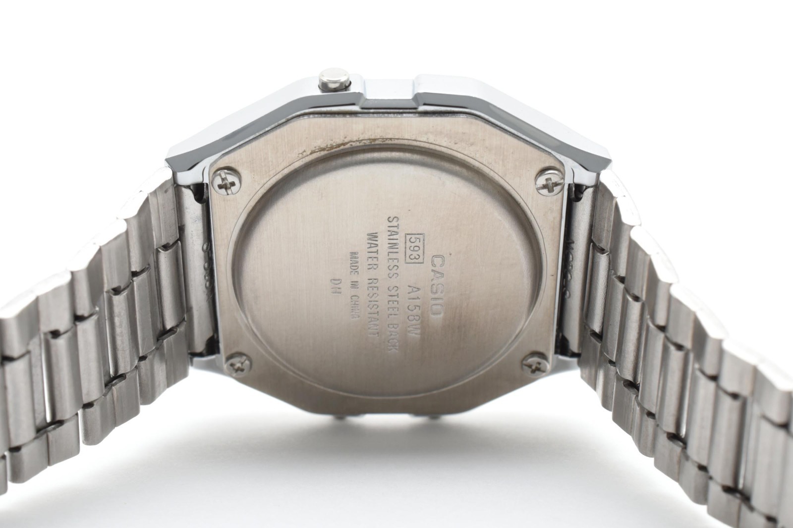 [Near Mint] CASIO 593 A158W Digital Alarm Chronograph Watch Quartz From CHINA