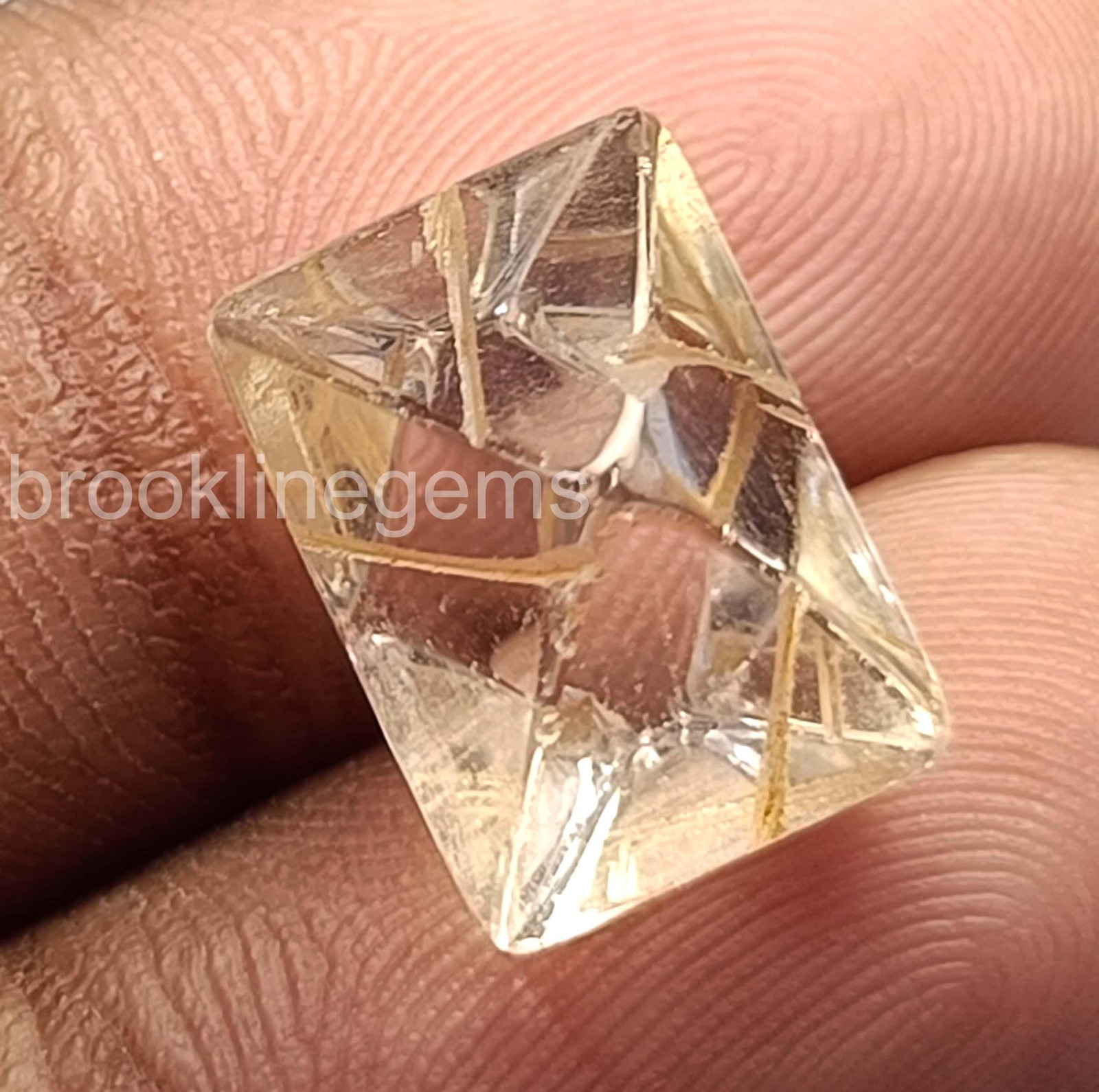 Lab Created Diamond 16.75 Ct Flawless FL Clarity F Color Certified Stone 5ARR