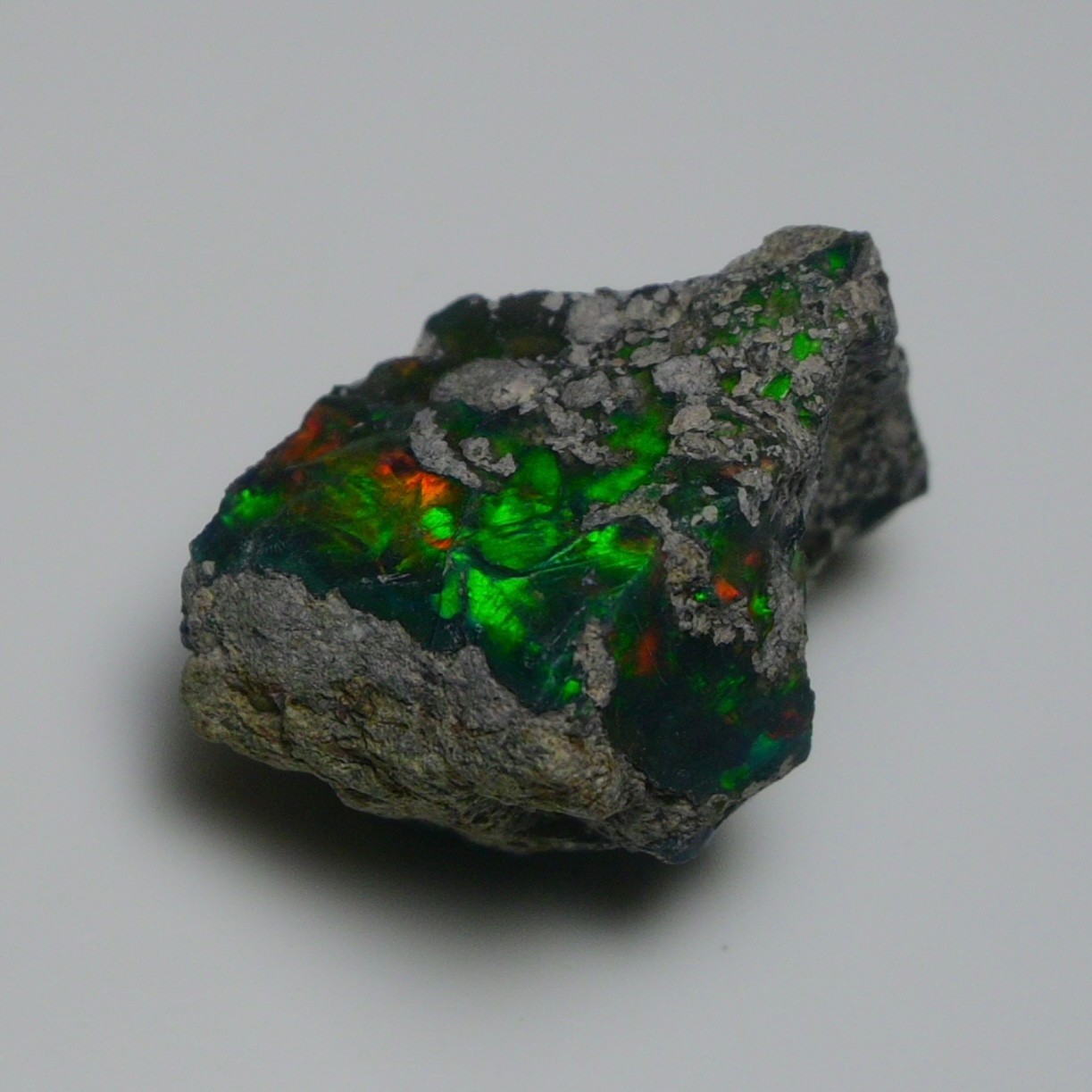 Jewelry Grade Black Opal Rough 20.50 Cts, Natural Ethiopian Raw, Neon Fire Opal