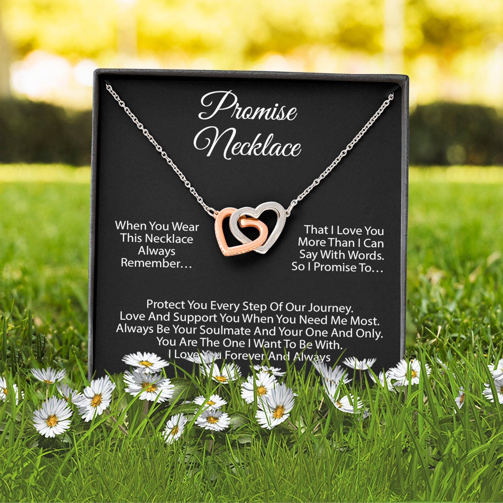 Promise Necklace For Soulmate, Valentine Gift, Birthday Gift, Anniversary Gift