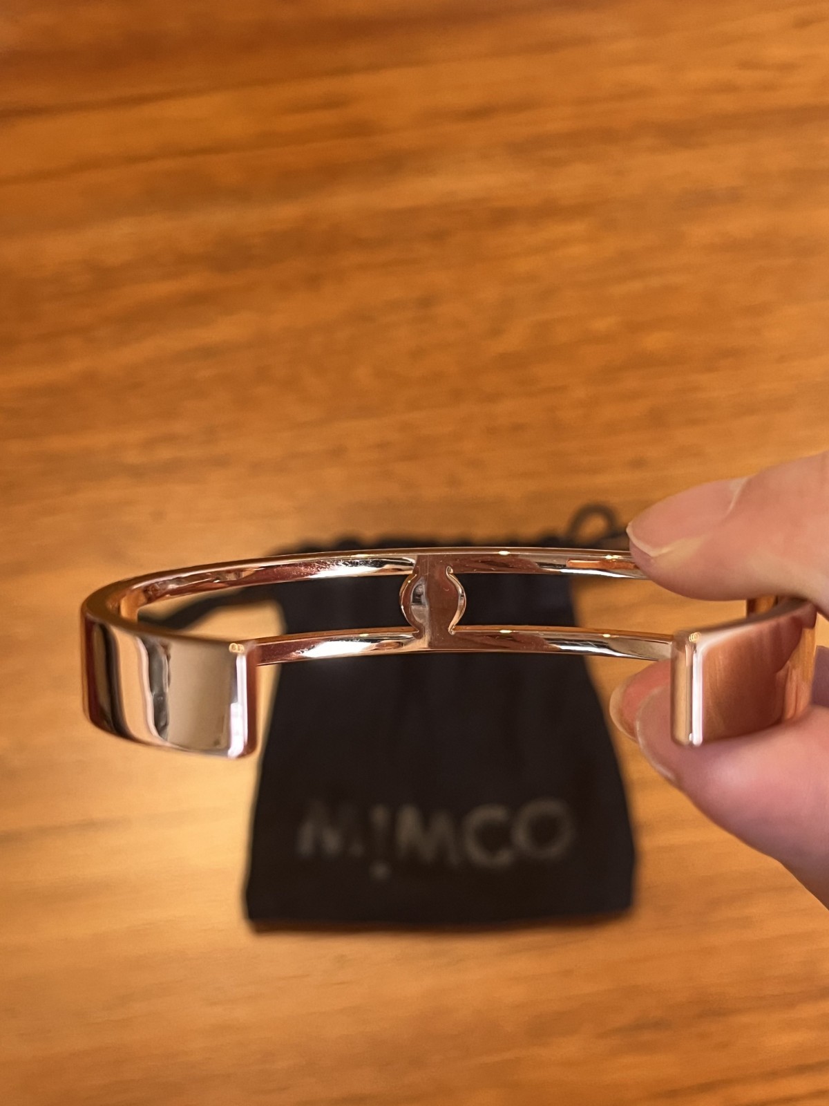 MIMCO Rose Gold Open Cuff Bracelet – Brand New