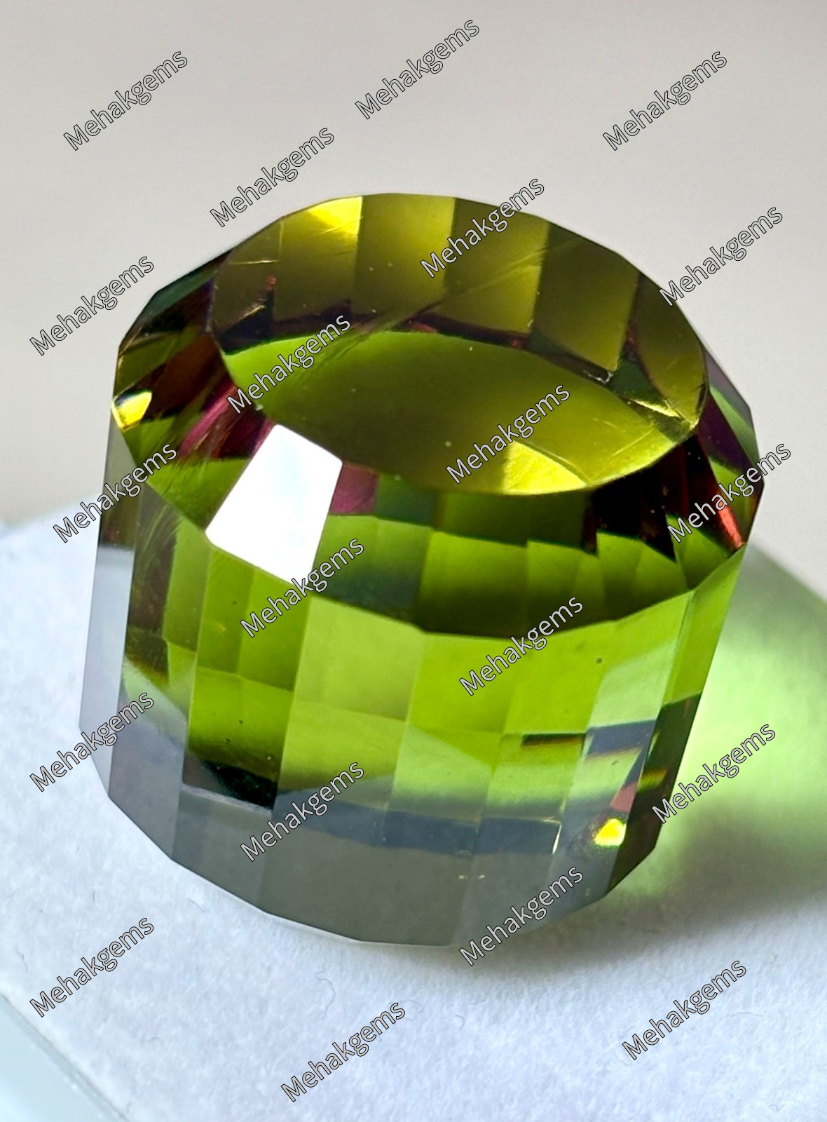 Certified Color Change Zultanite Gemstone | Fancy Cube Cut Diaspore (96.Ct)