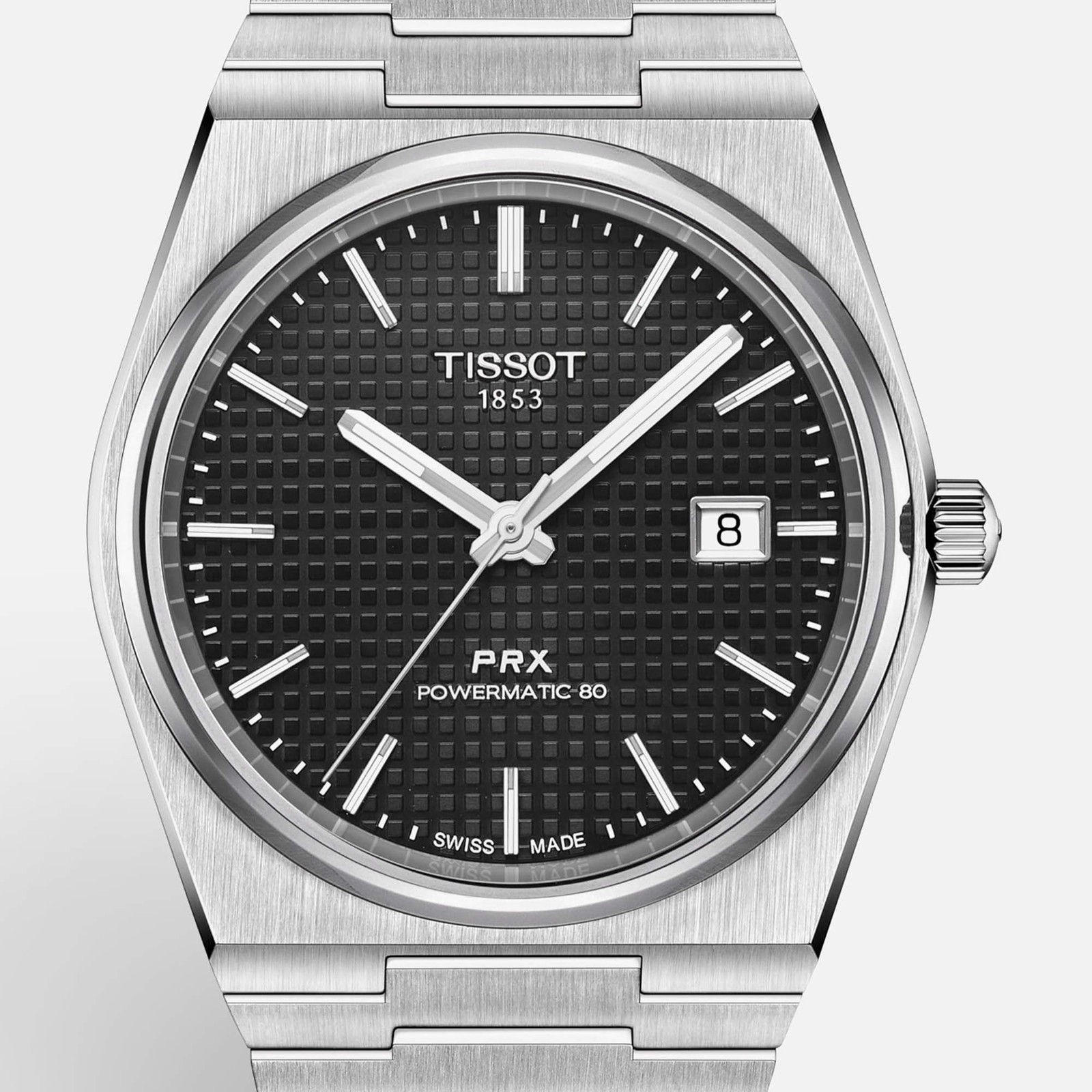 Tissot PRX Powermatic 80 T137.407.11.051.00 Black Dial Stainless Steel Mens