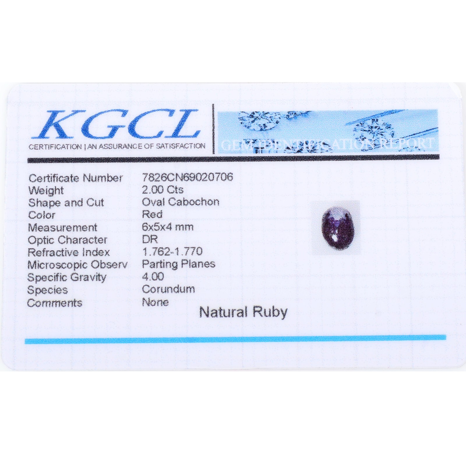 Certified 2.0 Ct Natural Untreated 6 Rays Purple Hue Star Ruby Rare Gem For Ring