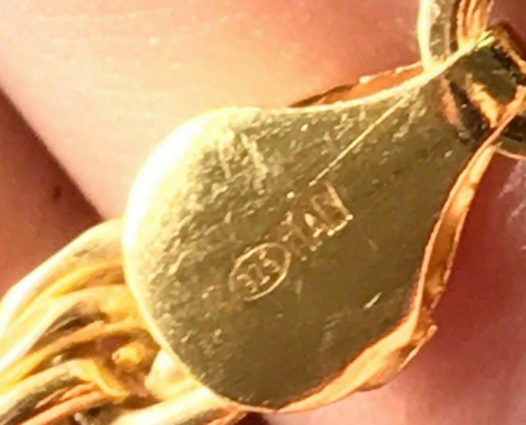 Cadena Estilo Cuerda Bañada En Oro De 14k Sobre Plata 925 Autentica Para Hombre