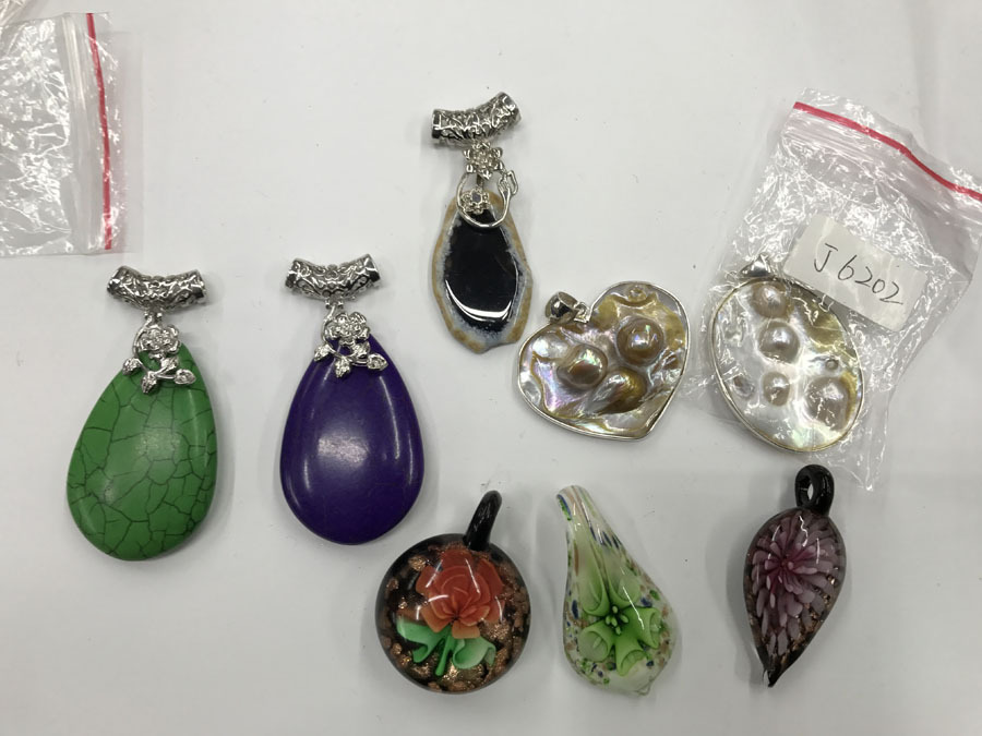 925 Sterling Silver Overlay Mix Pendent With Free Shipping