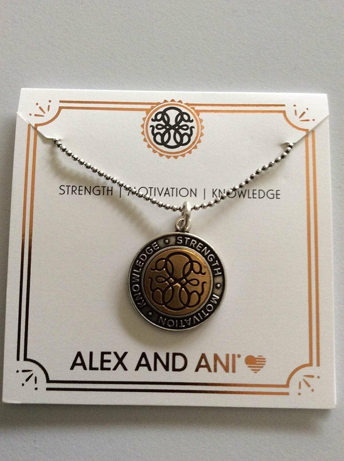 Alex and Ani Path of Life Necklace Two-Tone Rafaelian Silver NWTBC