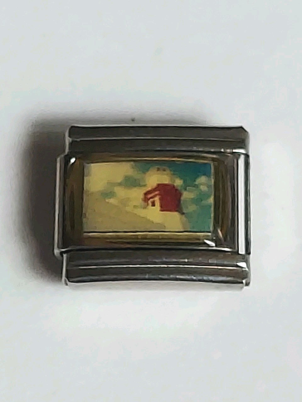 Red And White Lighthouse Top Italian Charm New